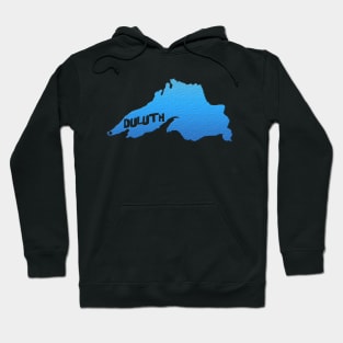 Lake Superior Outline with "Duluth" Hoodie